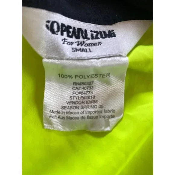 Pearl Izumi W’s Small High Visibility Jacket Full Zip Neon Yellow Reflective - Picture 5 of 10